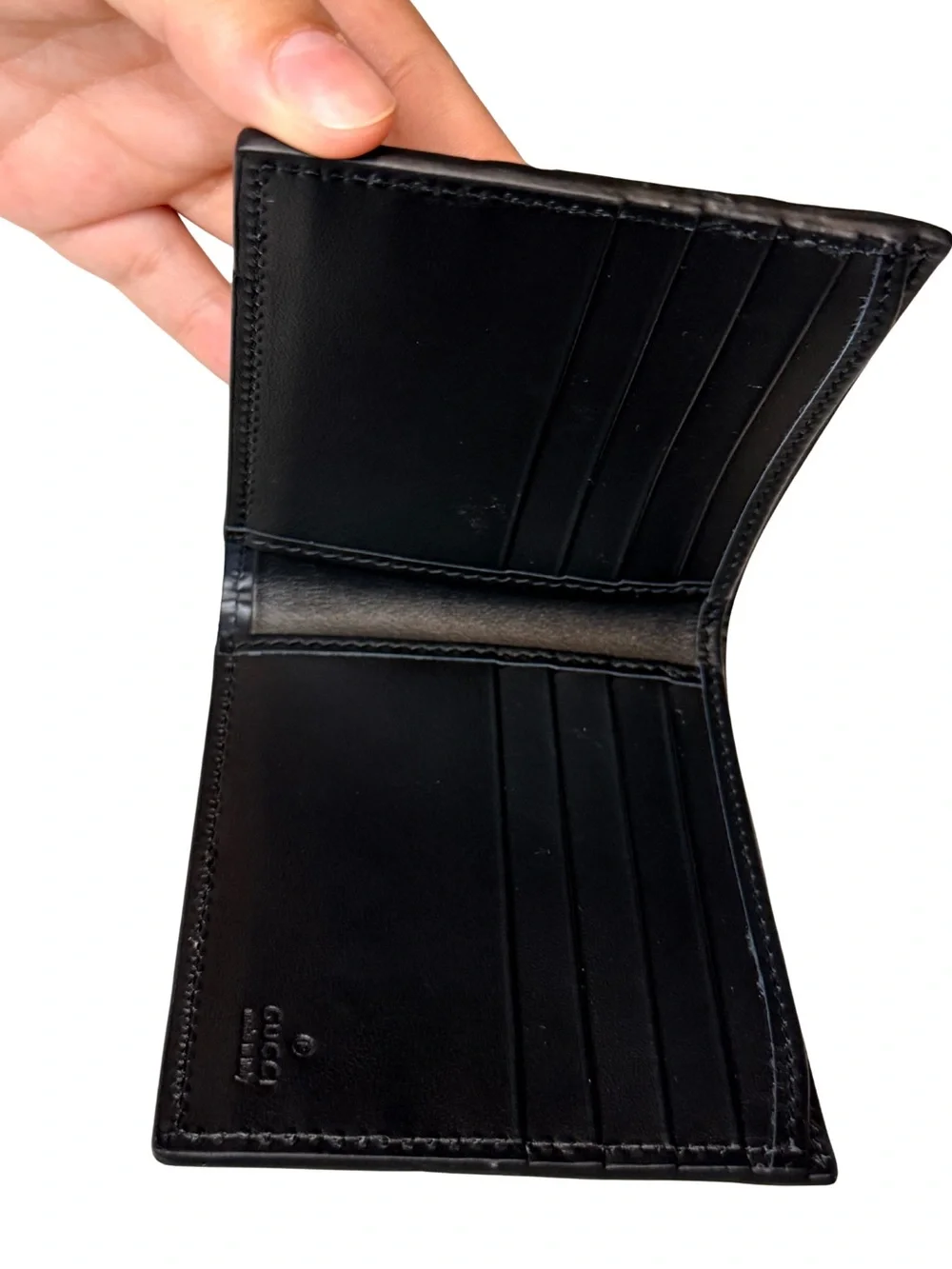 GUCCI GG Emblem bi-fold wallet
